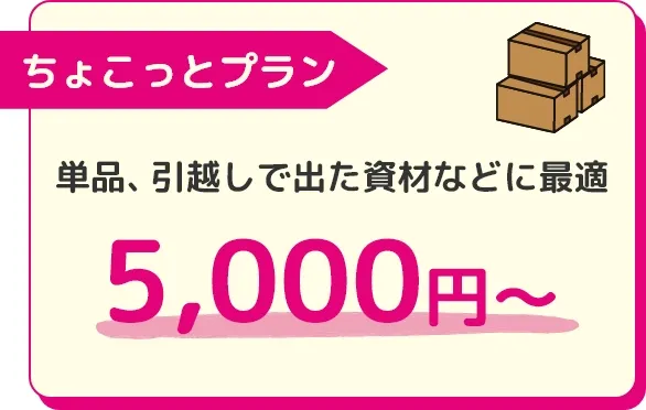 ちょこっとプラン:5000円～